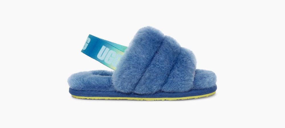 Ugg Slipper Toddlers - Ugg Fluff Yeah Toddler Blue - 895EPKINQ